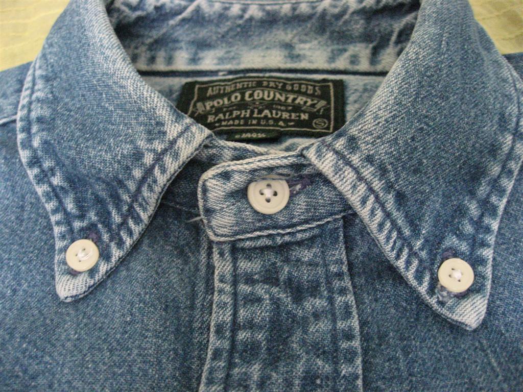 เสื้อเชิ้ตบูลยีนส์ Vintage POLO COUNTRY By RALPH LAUREN Made in USA รูปที่ 5