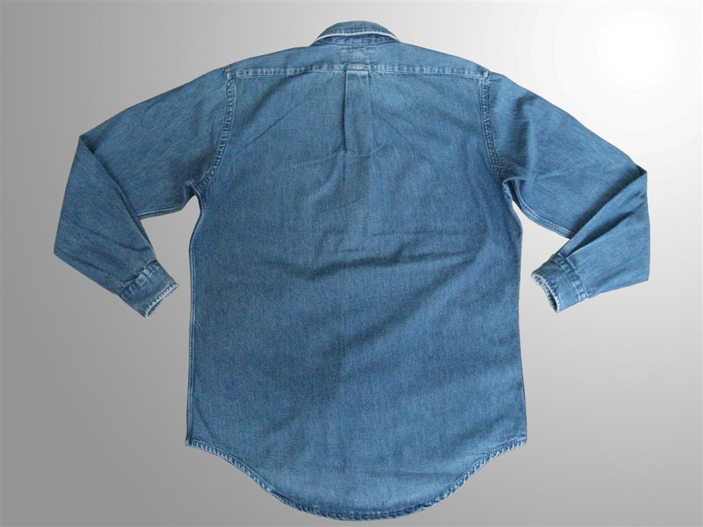 เสื้อเชิ้ตบูลยีนส์ Vintage POLO COUNTRY By RALPH LAUREN Made in USA รูปที่ 3