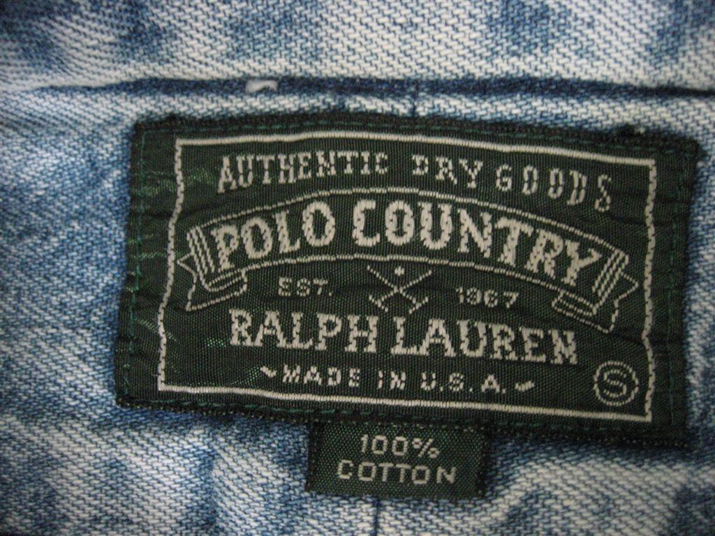 เสื้อเชิ้ตบูลยีนส์ Vintage POLO COUNTRY By RALPH LAUREN Made in USA รูปที่ 4