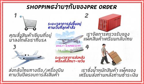 รับหิ้วของจากอเมริกา ฝากซื้อของจากอเมริกา รับสั่งของจากอเมริกา รวดเร็ว ไม่ต้องรอปิดรอบ รูปที่ 3