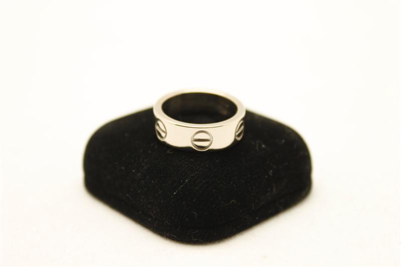 แหวนคาร์เทียร์ Love Ring วงเล็ก size 46 18K White Gold ทองคำขาว 750 รูปที่ 1