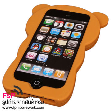 ขายถูกมาก เคสซิลิโคนหมีรีลัคคุมะ 3D for Apple iPhone 5 รูปที่ 3