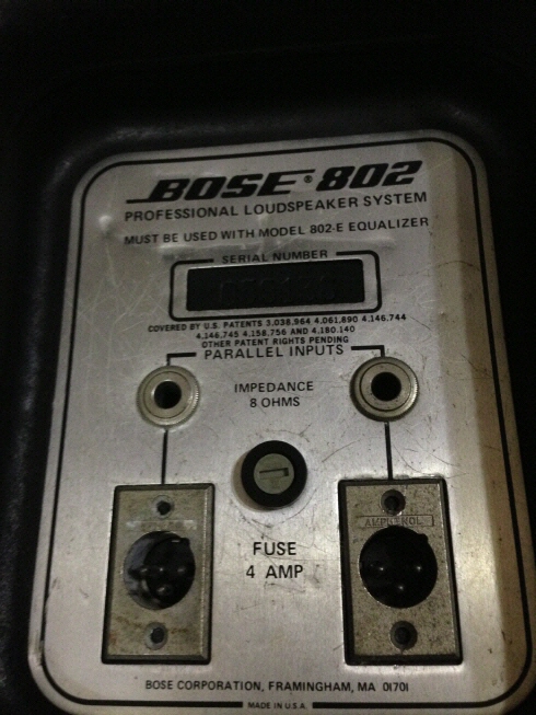 ขาย ลำโพง BOSE 802 (Made in USA) รูปที่ 3