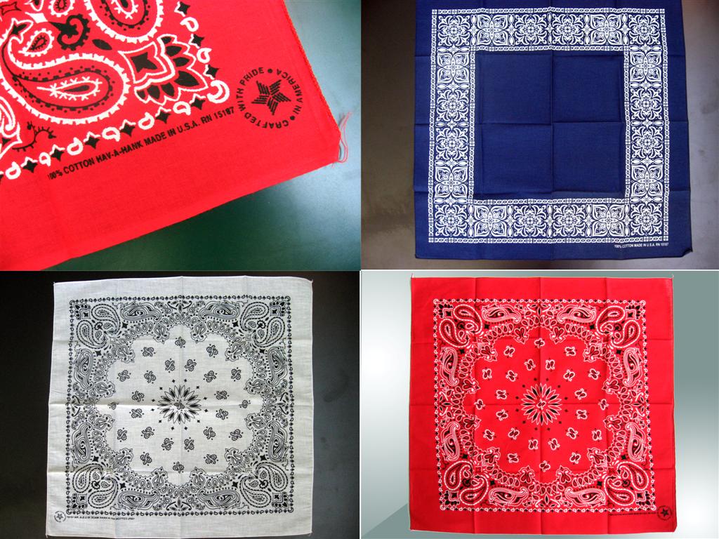 ผ้าเช็ดหน้าคาวบอย Bandana Crafted with pride Made in USA ของใหม่เก่าเก็บ รูปที่ 7