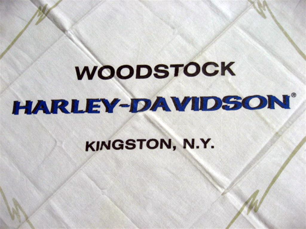 ผ้าเช็ดหน้า Harley Davidson/Wood Stock Cotton100% รูปที่ 6