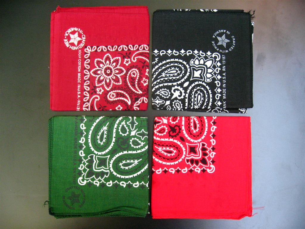 ผ้าเช็ดหน้าคาวบอย Bandana Crafted with pride Made in USA ของใหม่เก่าเก็บ รูปที่ 4