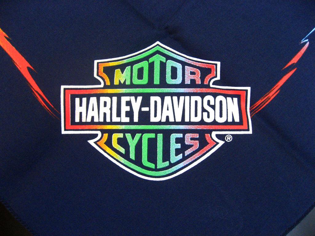 ผ้าเช็ดหน้า Harley Davidson/Wood Stock Cotton100% รูปที่ 1