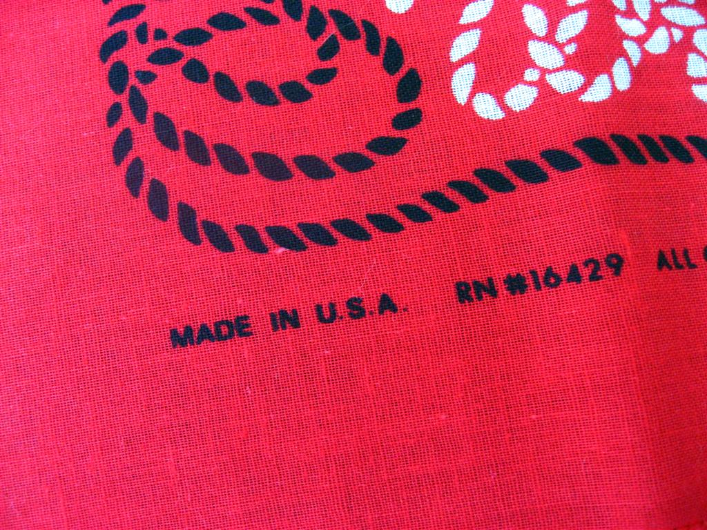 ผ้าเช็ดหน้าคาวบอย Wranglerแท้ ใช้ได้สองด้าน Made in Usa รูปที่ 4