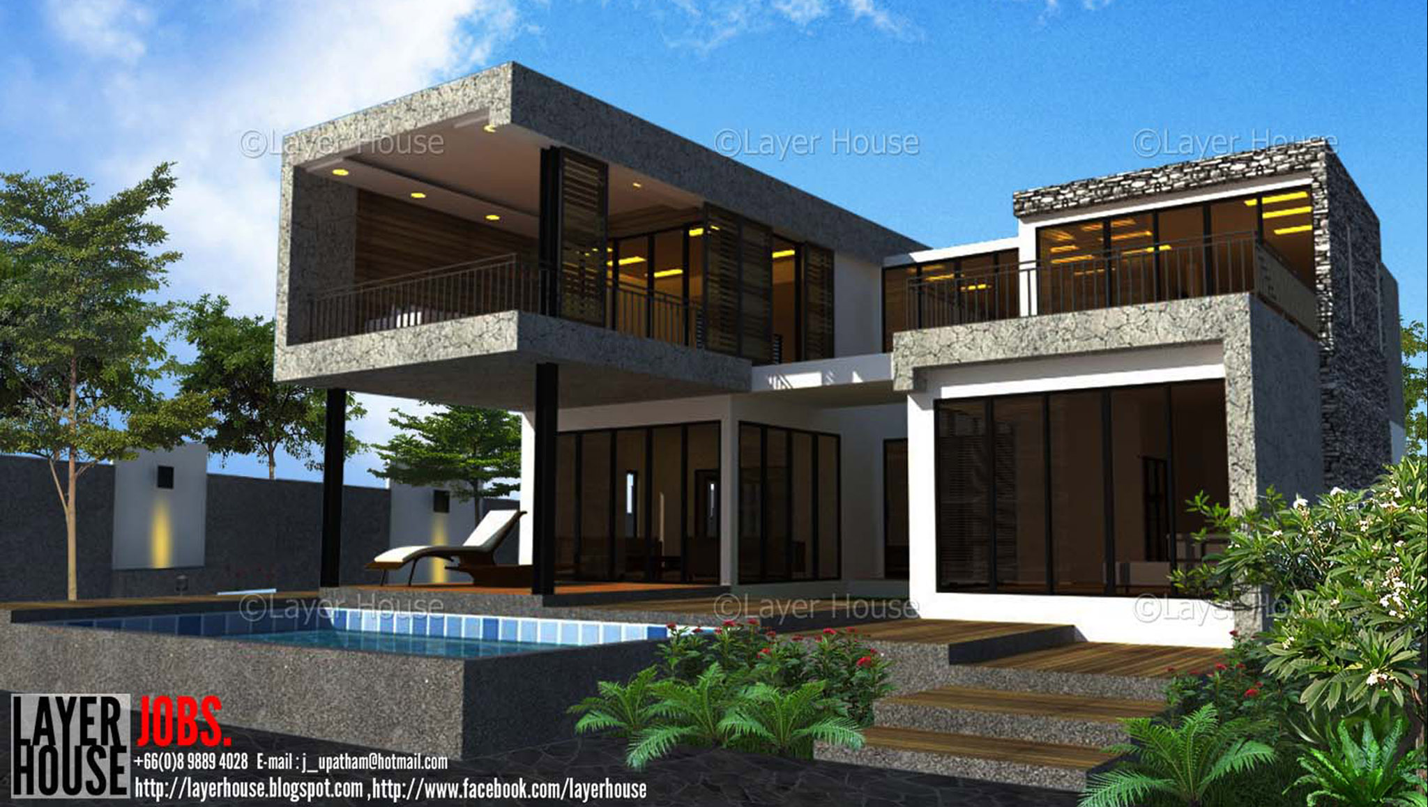 รับออกแบบบ้าน รับเขียนแบบบ้าน,อาคารพาณิชย์,ทาวน์เฮาสน์ และเขียนภาพ 3D (Perspective) รูปที่ 4