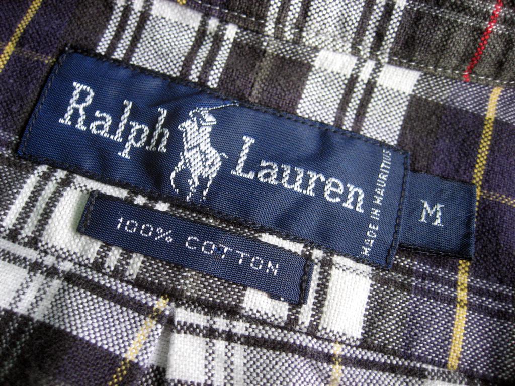 เสื้อเชิ๊ต Ralph Laurenลายสก๊อต Size M Made in Mauritius รูปที่ 4