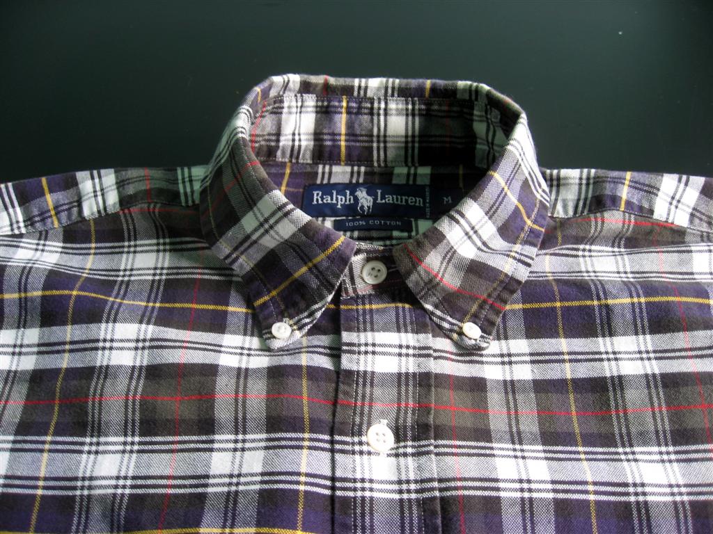 เสื้อเชิ๊ต Ralph Laurenลายสก๊อต Size M Made in Mauritius รูปที่ 5