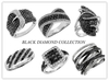 รูปย่อ ** LADIES DIAMOND RING Collection Black & White Diamond Ring in 14K White Gold.** รูปที่3