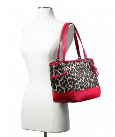 กระเป๋า COACH  PARK OCELOT PRINT CARRIE TOTE  F23278 รูปที่ 4