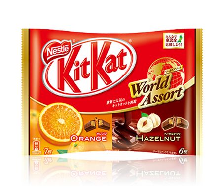 Kitkat รสส้มเฮเซลนัท, Kitkat World Assort Orange Hazelnut (พร้อมส่ง) รูปที่ 1