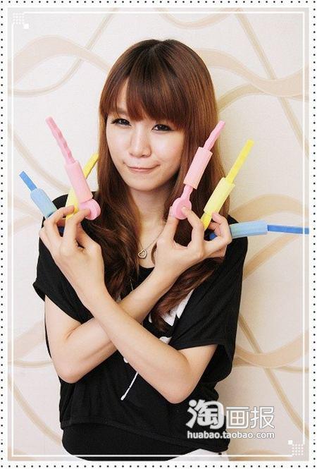 แกนม้วนผม ฟองน้ำ ไดโซะ Daiso ที่ดัดผม แบบ ญี่ปุ่น hair roll Y006 รูปที่ 2