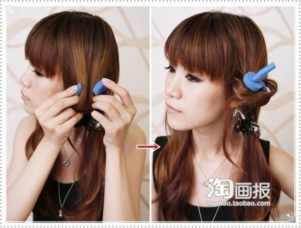 แกนม้วนผม ฟองน้ำ ไดโซะ Daiso ที่ดัดผม แบบ ญี่ปุ่น hair roll Y006 รูปที่ 6