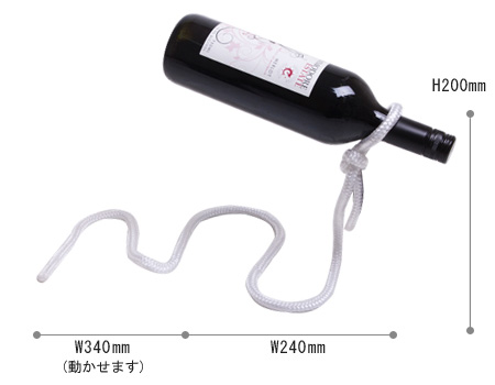 ที่วางขวดไวน์ลอย เชือกเวทมนต์ Magic Wine Rope Bottle Holder รูปที่ 5