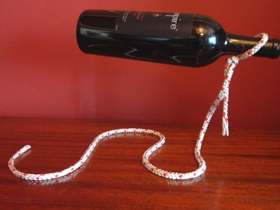 ที่วางขวดไวน์ลอย เชือกเวทมนต์ Magic Wine Rope Bottle Holder รูปที่ 4