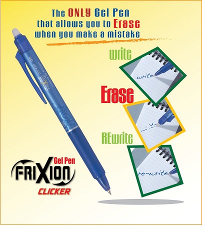ปากกาลบได้ Pilot FRIXION Ball Knock Pen ขนาด 0.5 สีน้ำเงิน แบบกด แพ็ค 12 ด้าม รูปที่ 3