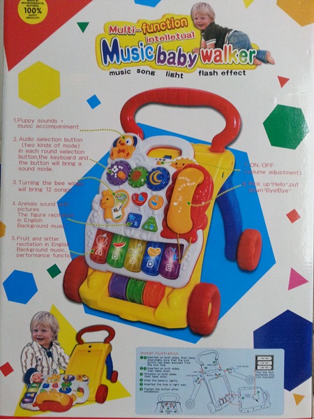 รถผลักเดินดนตรี (Music baby walker) รูปที่ 1