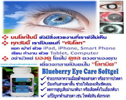 บลูเบอร์รี่ อายแคร์ ซอฟท์เจล Blueberry Eyecare Softgel รักษาเซลล์ม่านตา โรคเกี่ยวกับสายตาดีเยี่ยม รูปที่ 1