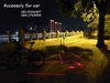 รูปย่อ  ไฟ LED สำหรับจักรยาน Safety สุดสุด !!!มีเส้นเลเซอร์ บอกทาง 2 เลน OT22 รูปที่6