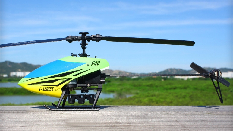 เครื่องบินบังคับ MJX F48 4CH 2.4GHz ระบบ Flybarless ราคาถูกและอะไหล่ รูปที่ 4