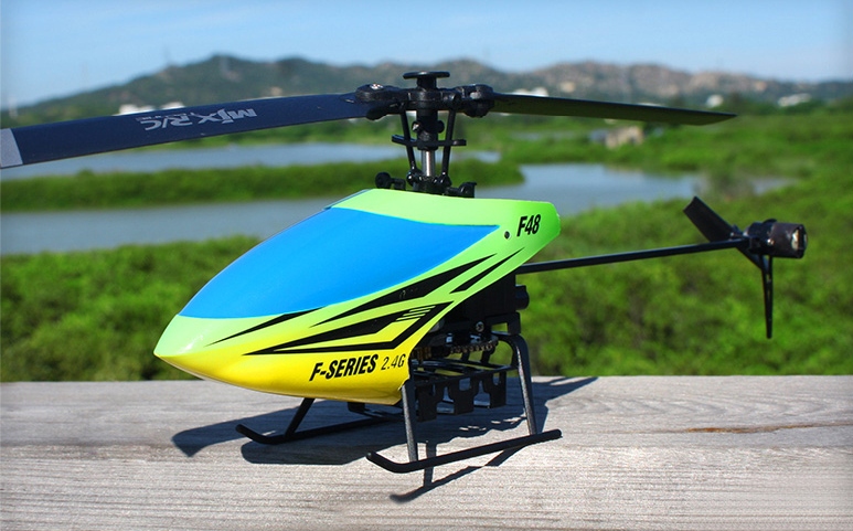 เครื่องบินบังคับ MJX F48 4CH 2.4GHz ระบบ Flybarless ราคาถูกและอะไหล่ รูปที่ 3