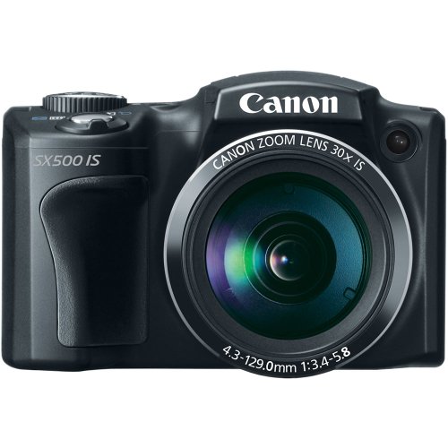 Review Canon PowerShot SX500 IS 16.0 Megapixel Digital Camera with 30x Wide-Angle Optical Image Stabilized Zoom and 3.0-Inch LCD (Black) รูปที่ 1