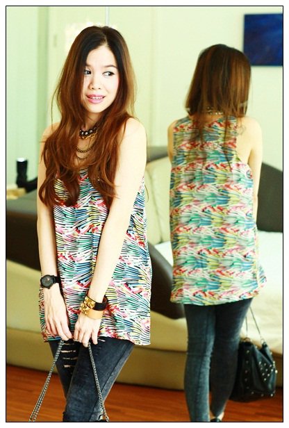 La Rami Colorful Satini Vest เสื้อกล้ามตัวยาว ผ้าซาติน พริ้วสบาย จาก Propaholic   รูปที่ 1