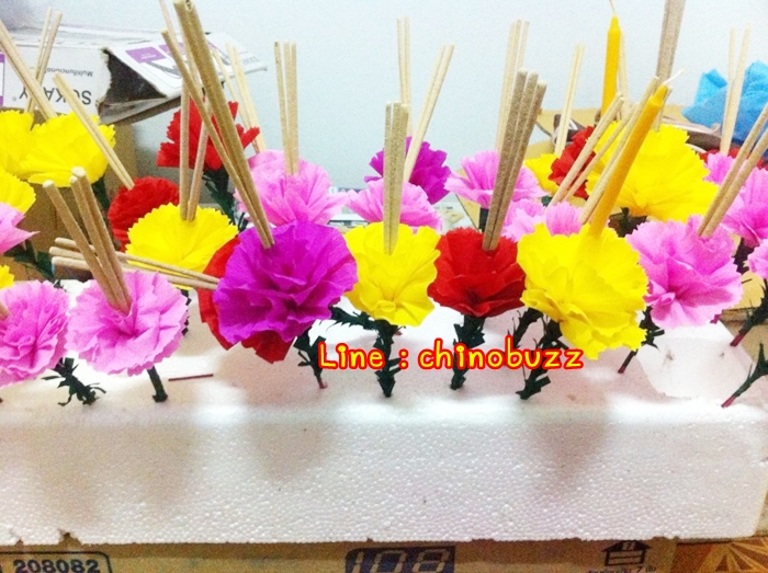 ดอกไม้ธูปเทียนปักกระทง อันละ 1-3 บาท รูปที่ 2