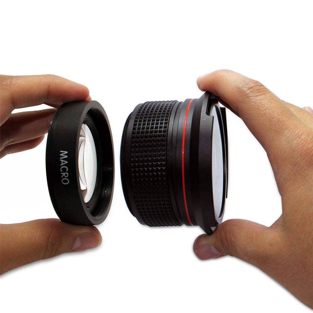 เลนส์wide มุมกว้าง 58mm   Fisheye Wide Angle Marco Lens ใช้ได้กับเลนส์ 18-55mm เลนส์กล้องทุกยี่ห้อ รูปที่ 2
