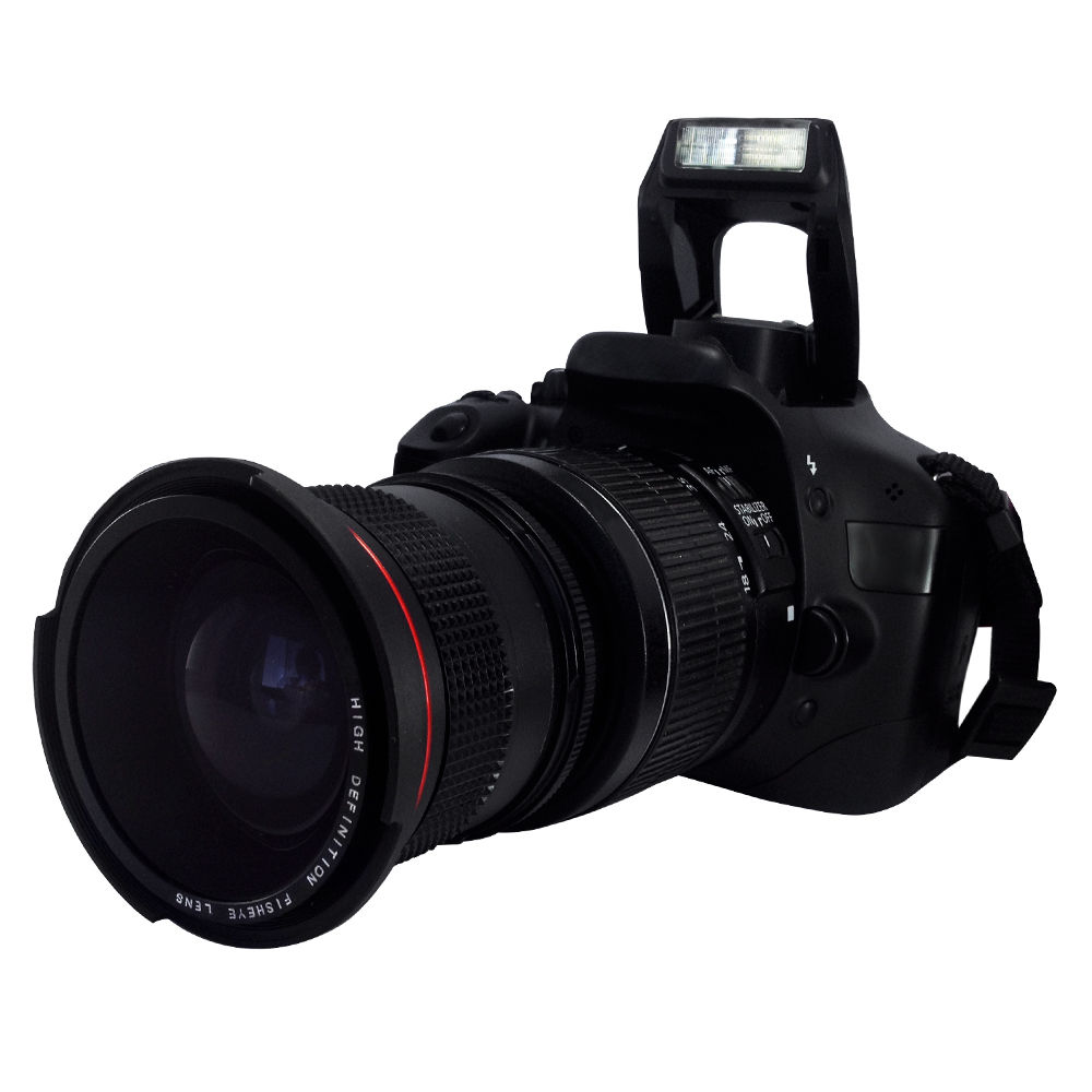 เลนส์wide มุมกว้าง 58mm   Fisheye Wide Angle Marco Lens ใช้ได้กับเลนส์ 18-55mm เลนส์กล้องทุกยี่ห้อ รูปที่ 6