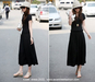 รูปย่อ พร้อมส่ง MAXI DRESS ชุดเดรสยาว แฟชั่นเกาหลี ผ้า COTTON สีดำ รูปที่2