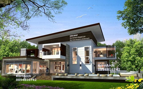 รับออกแบบบ้านและอาคารทุกประเภท โดยทีมงาน kornarch design รูปที่ 1