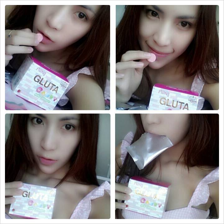 กลูต้านมอัดเม็ด Filling gluta candy milk collagen  รูปที่ 1