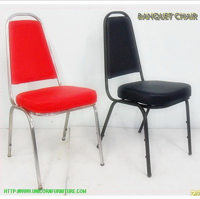 เก้าอี้จัดเลี้ยง เก้าอี้ประชุม เก้าอี้สัมมนา เก้าอี้อาหาร Banquet chair  เก้าอี้โครงขาเหล็ก รูปที่ 1