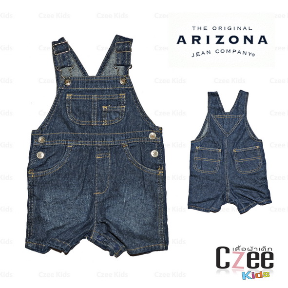 เสื้อผ้าเด็ก ชุดเอี๊ยมยีนส์ขาสั้น (Arizona) ผ้ายีนส์ Denim จากร้านเสื้อผ้าเด็ก Czee Kids รูปที่ 1
