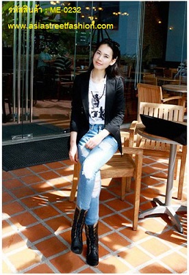 พร้อมส่ง Suit เสื้อสูทตัวยาว สีดำ สูทใส่ทำงาน สูทลำลอง เท่ห์ รูปที่ 4