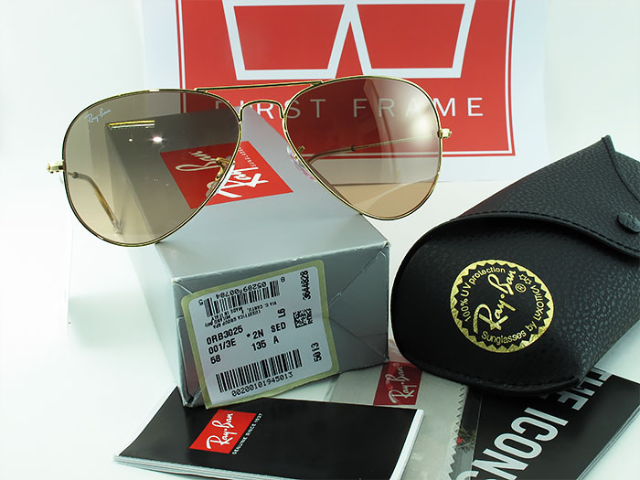 กันแดด Ray-Ban RB3025 - 001/3E | AVIATOR LARGE METAL ของแท้มีรับประกัน รูปที่ 1