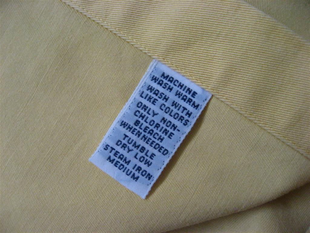 เสื้อเชิ้ต Ralph Lauren มือ2 ผ้าเวสปอยท์สีเหลืองนวล Brand nameแท้ Made in Philippines รูปที่ 5