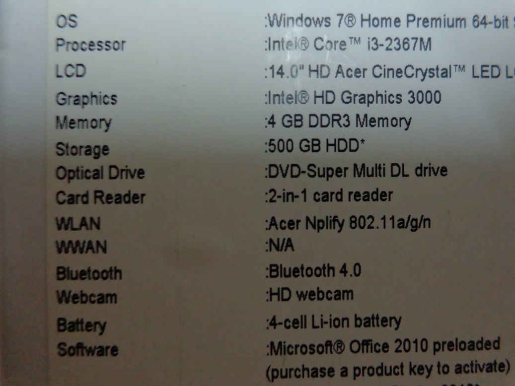Computer ACER Aspire V5-471 รูปที่ 7