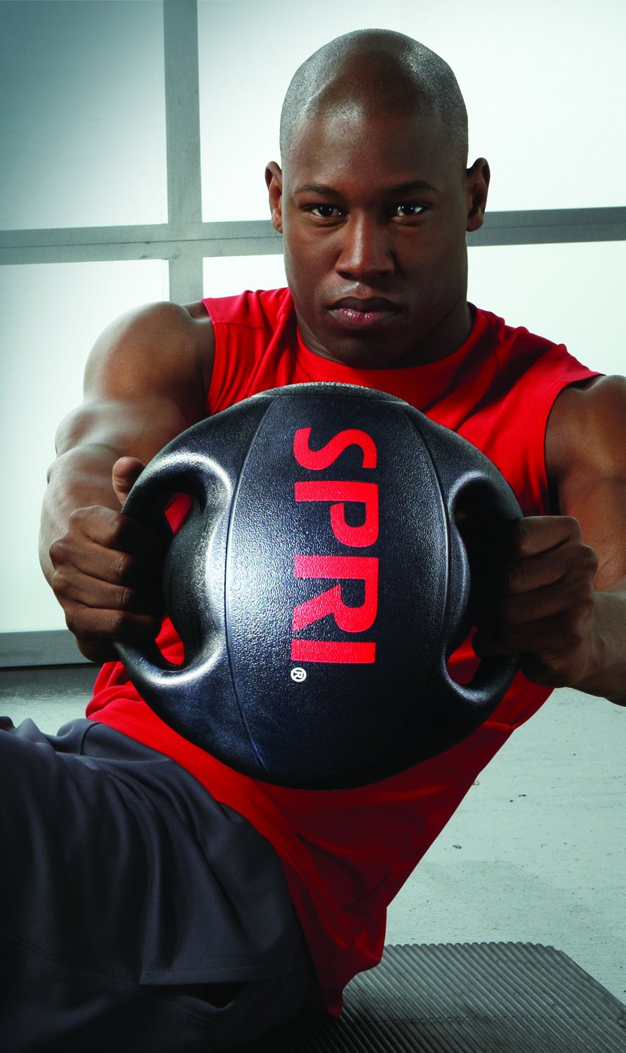 PR-523 บอลออกกำลังกายแบบมีน้ำหนัก Double-Grip Medicine Ball 6LBS รูปที่ 1