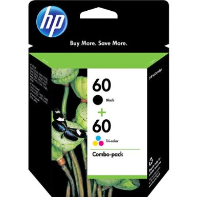 Deals on HP 60 CD947FN#140 Ink Cartridge in Retail Packaging, Combo Pack รูปที่ 1