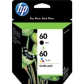 Deals on HP 60 CD947FN#140 Ink Cartridge in Retail Packaging, Combo Pack