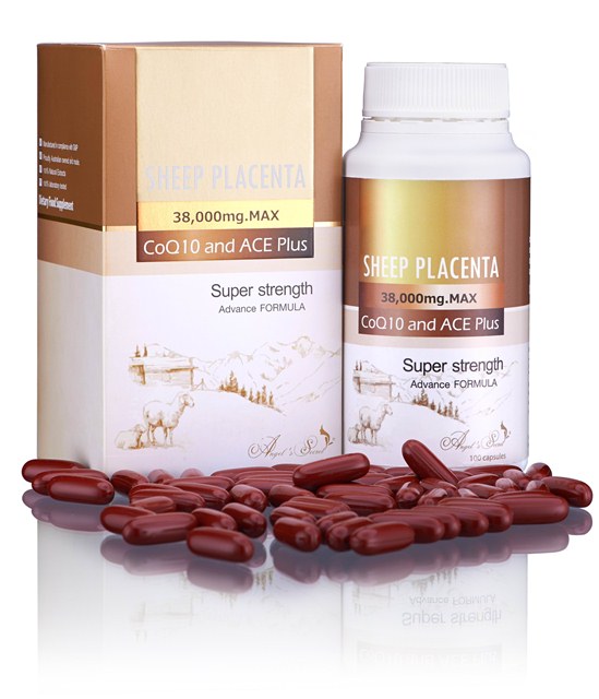 รกแกะ Angel's secret Sheep Placenta 38,000mg.MAX CoQ10&ACE Plus จากออสเตรเลีย รูปที่ 1