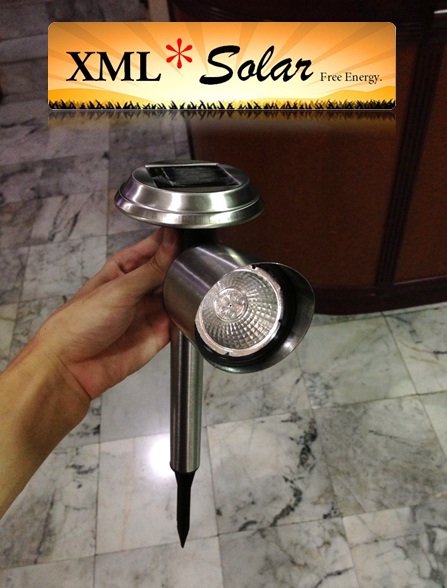 ขาย ไฟสปอตไลท์ สเเตนเลส 3 LED ราคาถูกที่สุด ชาจพลังงานเเสงอาทิตย์อัตโนมัติ ราคาถูกที่สุด!! รูปที่ 4