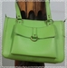 รูปย่อ กระเป๋าสะพายหนังแท้ สีเขียว  รูปที่4
