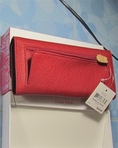 กระเป๋าสตางค์ Nine West แบบ 3 พับ สีแดง+ครีม ของใหม่จากอเมริกา