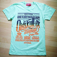 เสื้อยืดยี่ห้อ Old Skull  สีเขียวอ่อน size M